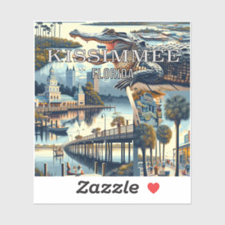Kissimmee Florida 3 Inch Vinyl Sticker