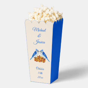 Kissing Blue Jays Fall Wedding Custom Favour Box