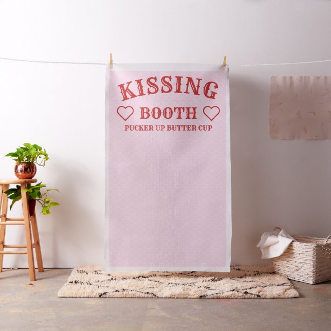 Kissing Booth Party Prop Photo Booth Backdrop (In Situ)
