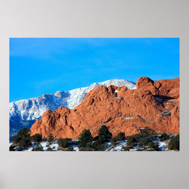 Kissing Camels in Garden of the Gods Park Poster (Front)