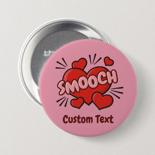 Kissing Comic Sound Effect 7.5 Cm Round Badge