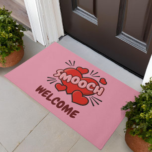Kissing Comic Sound Effect Doormat