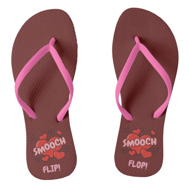 Kissing Comic Sound Effect Jandals (Footbed)