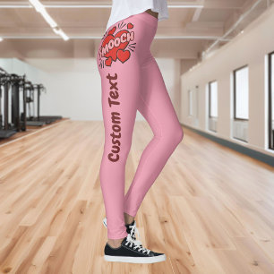 Kissing Comic Sound Effect Leggings