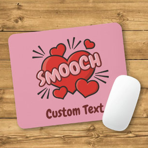 Kissing Comic Sound Effect Mouse Pad