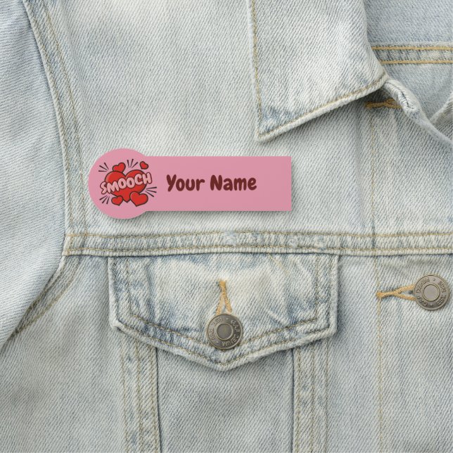 Kissing Comic Sound Effect Name Tag (In Situ)