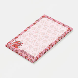 Kissing Comic Sound Effect Pattern Post-it Notes