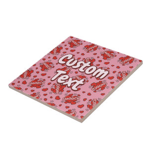 Kissing Comic Sound Effect Pattern Tile
