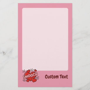 Kissing Comic Sound Effect Stationery