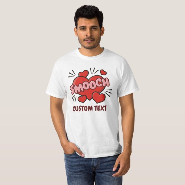 Kissing Comic Sound Effect T-Shirt (Front Full)