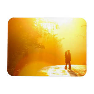 Kissing Couple in the Sunlight Magnet