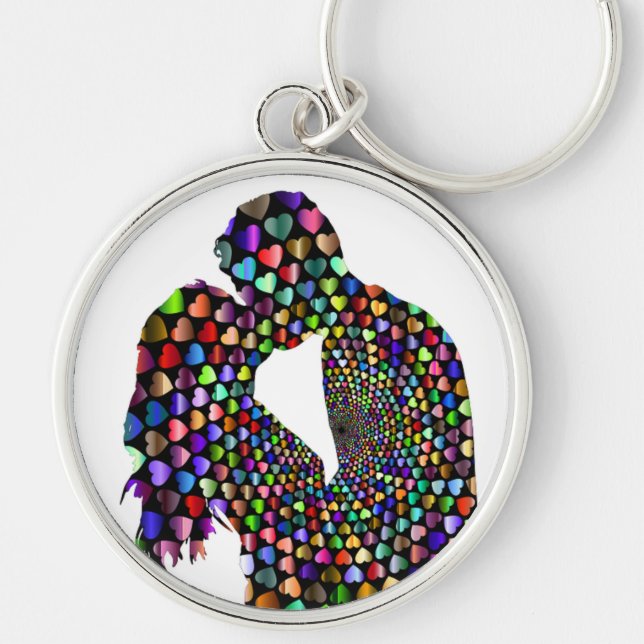 KISSING COUPLE KEY RING (Front)