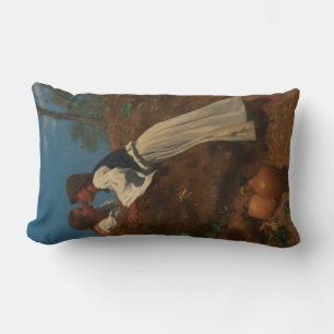 Kissing Couple (The Kiss) (by von Pettenkofen) Lumbar Cushion