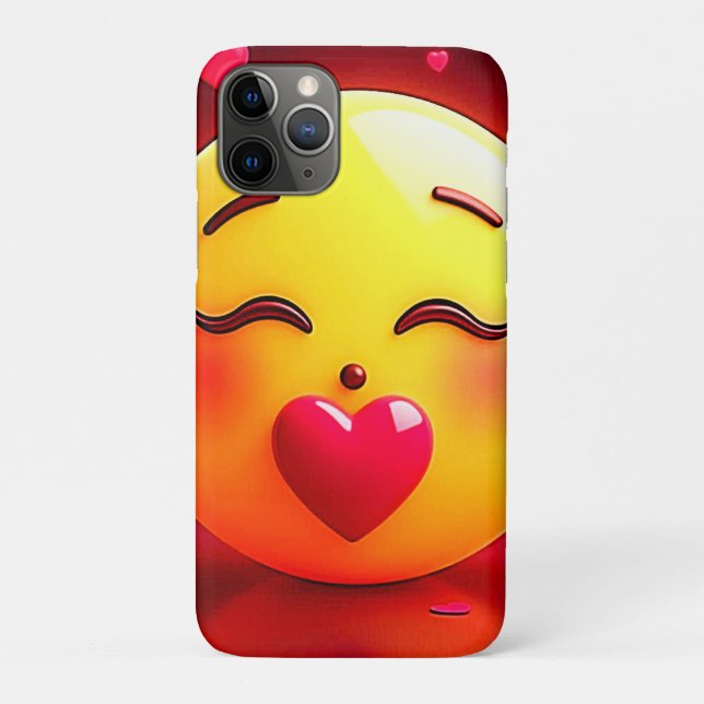 Kissing Emoji Blowing Hearts Case-Mate iPhone Case (Back)