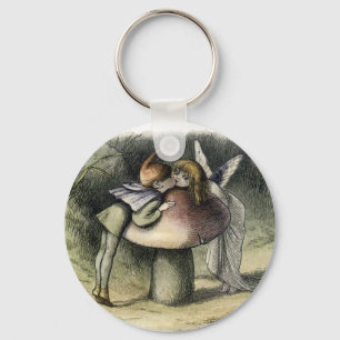 Kissing Faerie and Pixie Key Ring