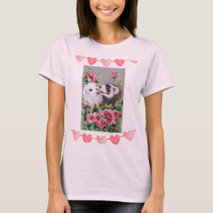 Kissing ferrets LOVE/Valentine T-Shirt