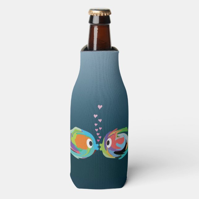 Kissing Fish Bottle Cooler (Bottle Front)