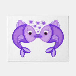 KISSING FISH DOORMAT
