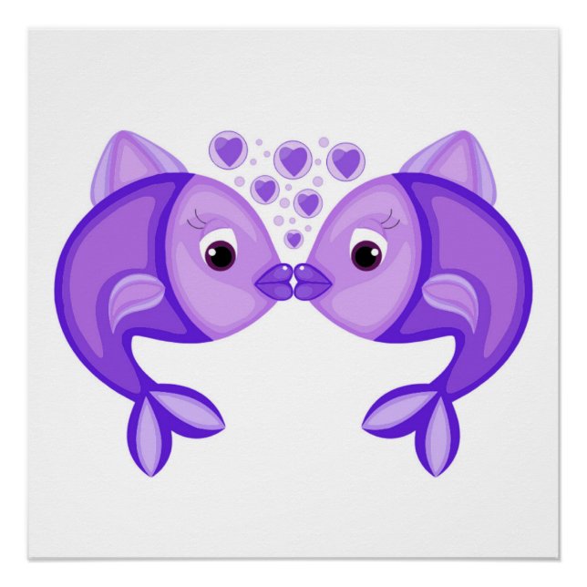 KISSING FISH POSTER (Front)