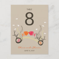 Kissing Fishes Corals Beach Whimsical Cute Wedding