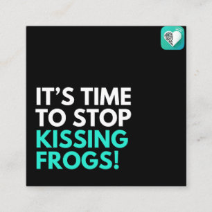 Kissing Frogs Square Business Card