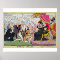 Kissing Hands, published 1827 (color litho)