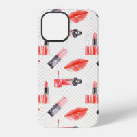 Kissing Mouth With Lipstick Pattern