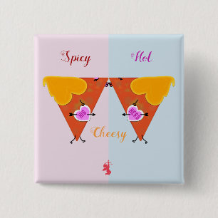 Kissing Nacho Valentine's 15 Cm Square Badge