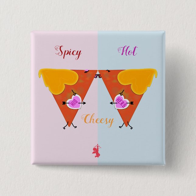 Kissing Nacho Valentine's 15 Cm Square Badge (Front)