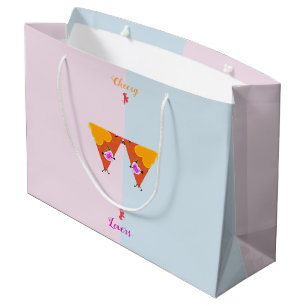 Kissing Nacho Valentines Large Gift Bag