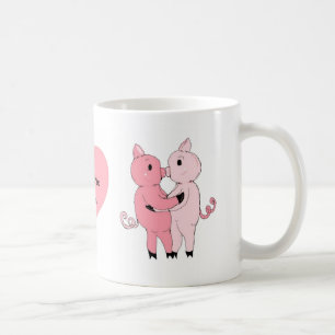 Kissing Piggys Coffee Mug