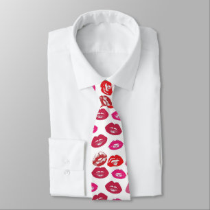 Kissing Red lips Thunder_Cove Tie