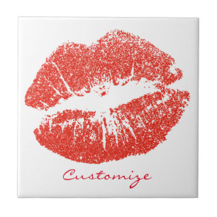 Kissing Red lips Thunder_Cove Tile