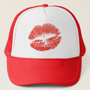 Kissing Red lips Thunder_Cove Trucker Hat
