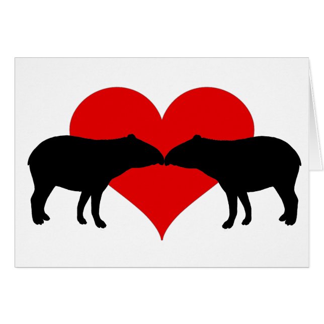 Kissing Tapirs (Front Horizontal)