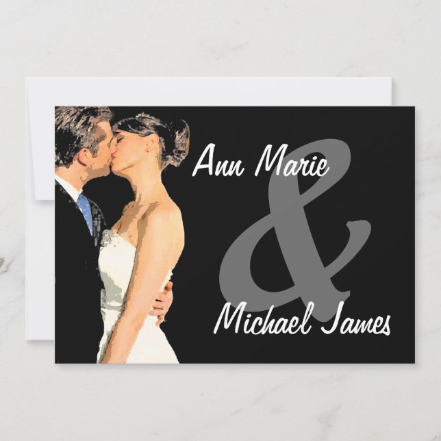 Kissing The Bride Wedding Shower Invitation (Front)