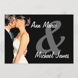 Kissing The Bride Wedding Shower Invitation