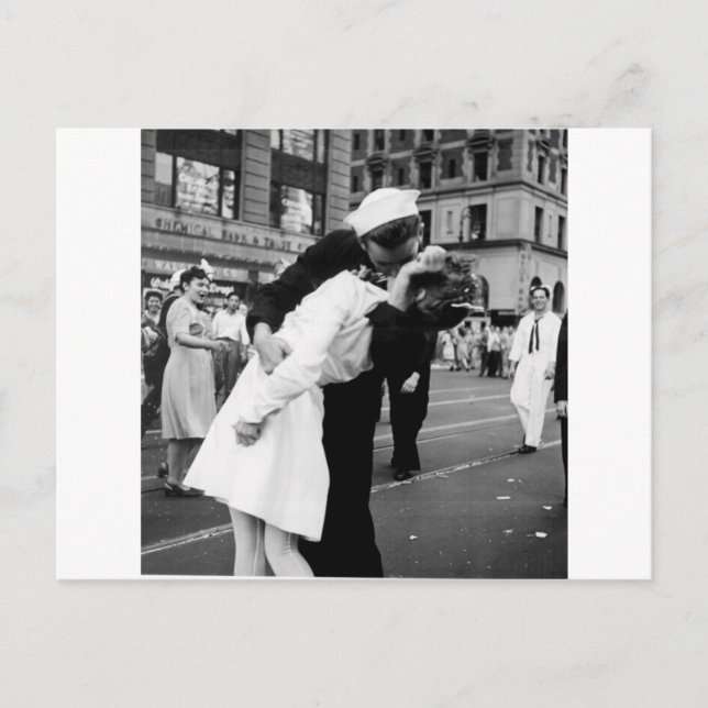 Kissing the War Goodbye at Times Square Postcard (Front)
