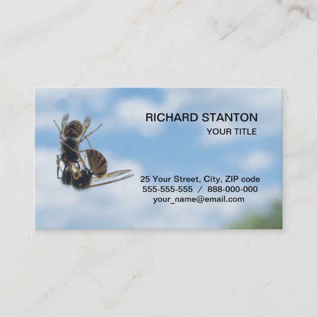 Kissing wasps business card (Front)