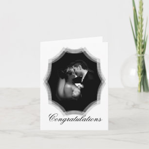 Kissing Wedding Couple Wedding 2 Customisable Card