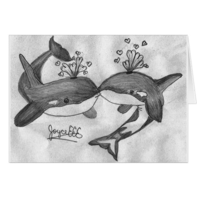 kissing whales (Front Horizontal)