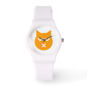 Kissing with Closed Eyes Emoji Cat Watch