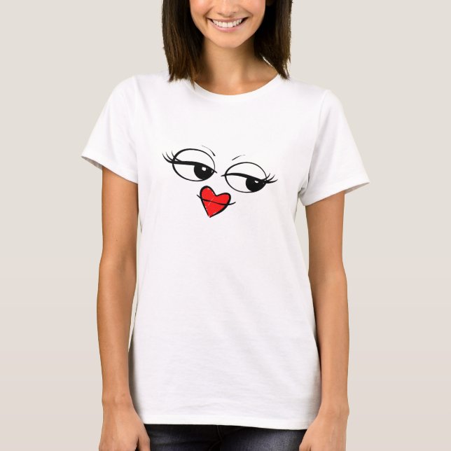 Kissing Yellow Face T-Shirt (Front)