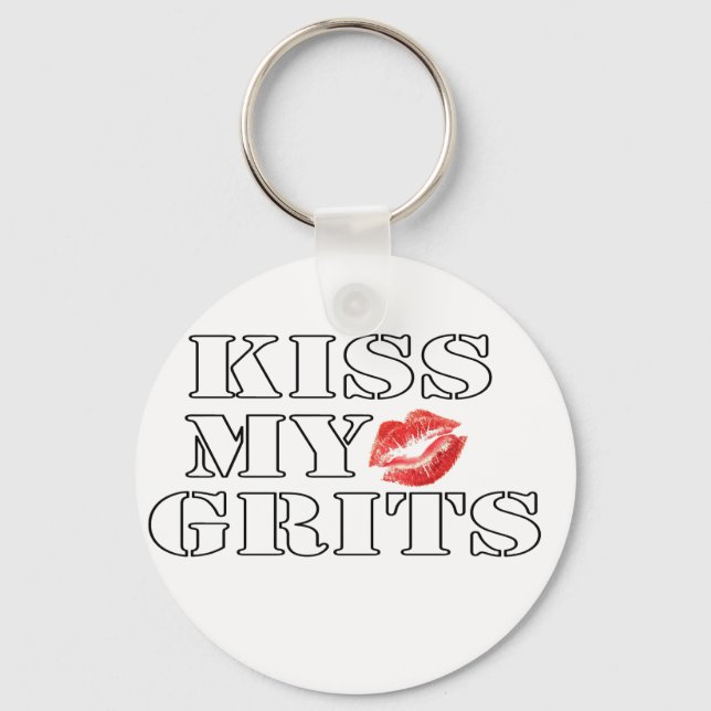 kissmygrits key ring (Front)