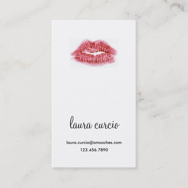 Kissy Face Business Card (Front)