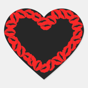 Kissy Heart Sticker