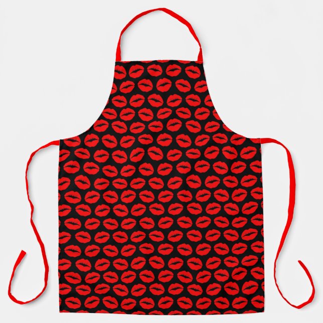 Kissy Lips Apron (Front)