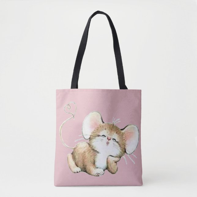 Kissy Mouse Tote Bag (Front)