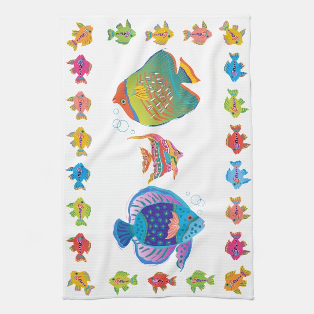 KissyFishThis Tea Towel (Vertical)