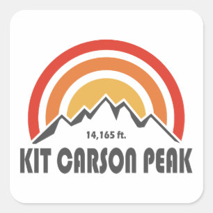 Kit Carson Peak Square Sticker